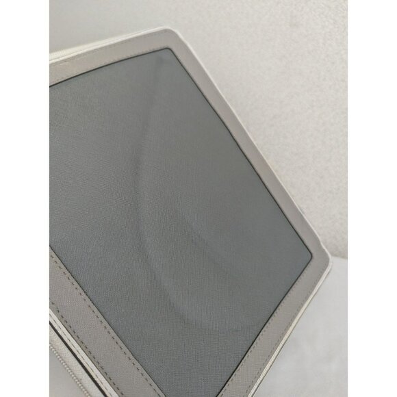 Michael Kors Ipad Tablet Zip Around Saffiano Case Holder Colorblock Gray/Grey - Picture 12 of 12